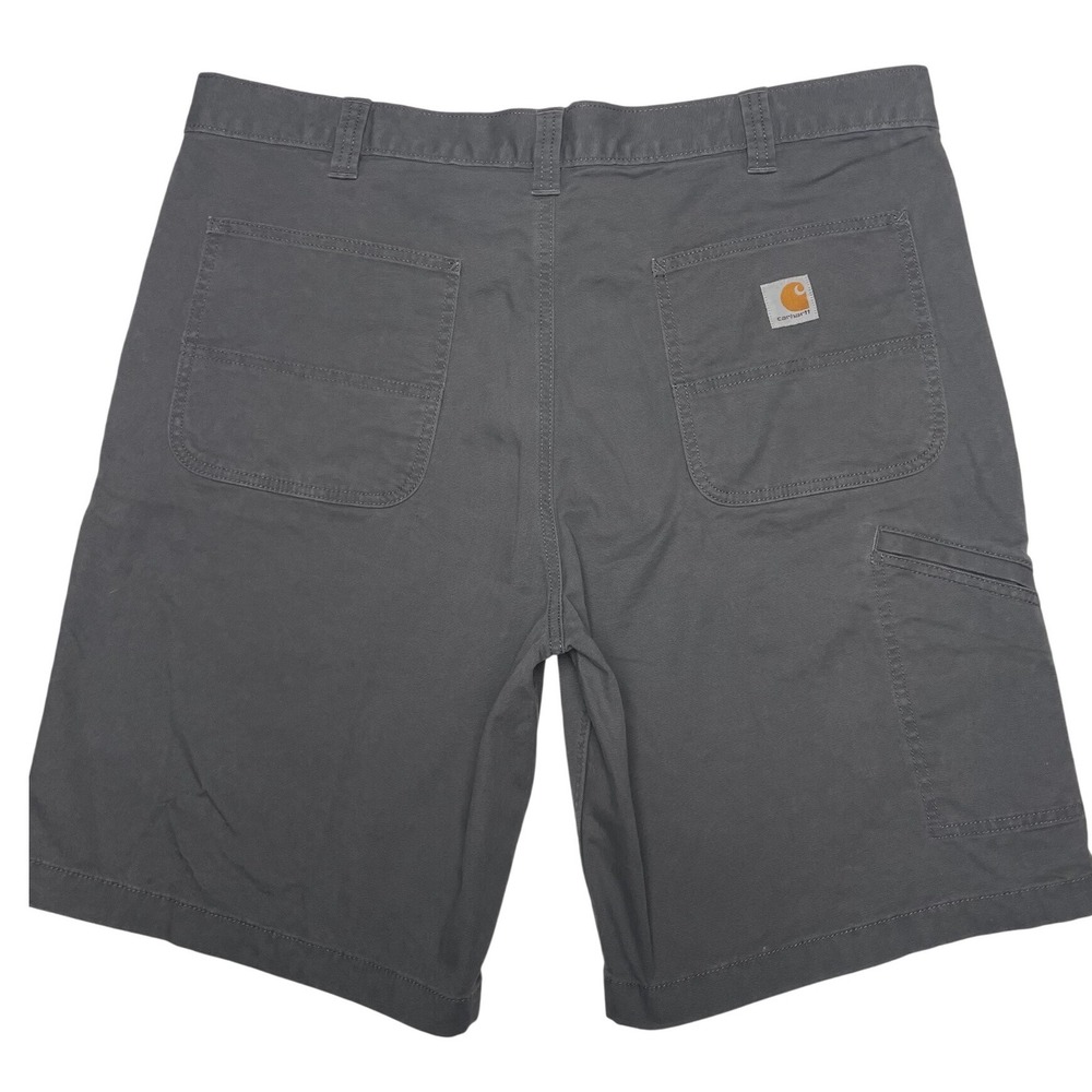 Carhartt Relaxed Rugged Canvas Work Short Gray Men's 40